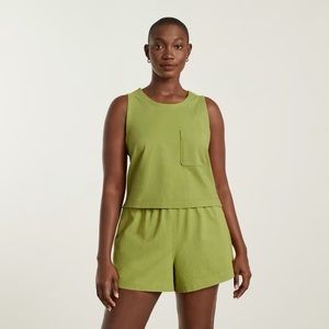 Everlane Premium Weight cotton set - green